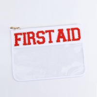 Sac médical de voyage portable multifonction personnalisé, sac de rangement pour médicaments d'urgence, organisateur de médicaments, pochette transparente de premiers soins