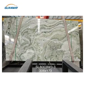 Hot Sale Green Marble Green Ice Tiles Jade Green Marble Beautiful Translucent Green Onyx