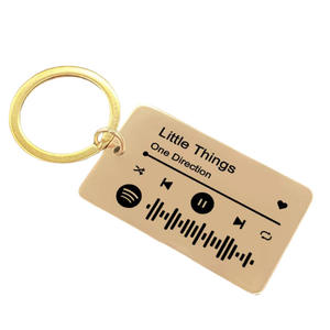 Llavero de reproductor de música personalizado a la moda grabado con su canción favorita para bodas aniversarios regalos de navidad - Product Image 4
