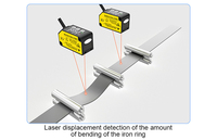 MOTEE Commutateur analogique haute précision 0.01mm Capteur photoélectrique Capteur de mesure de distance et d'épaisseur de déplacement laser