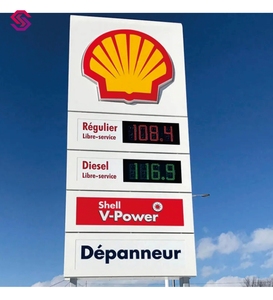 Tùy chỉnh kỹ thuật số gas giá hiển thị cho các trạm xăng điện tử biển điền trạm chữ kênh pylon tượng đài xe - Product Image 1