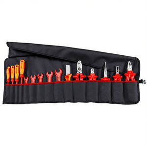 Sac à outils enroulable de 15 pièces avec outils de sécurité pour travaux électriques - Product Image 2