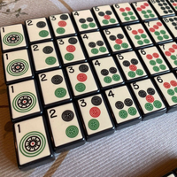 Tuiles de Mahjong américaines vintage de haute qualité en acrylique, 160 pièces, coffret cadeau pour la maison, pour le divertissement et les jeux de société