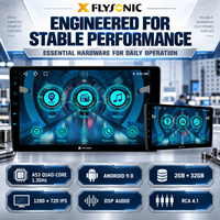 Système de navigation automobile Android universel FYDZ 2 Din, écran 9 pouces, récepteur multimédia pour tableau de bord avec WiFi, BT, Mirror Link, radio FM