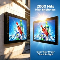Pantalla LCD para Publicidad de 49 Pulgadas, Montaje en Pared para Exteriores, IP65 Impermeable, 1080P FHD, Visible bajo la Luz Solar, Señalización Digital con Sistema Windows 11