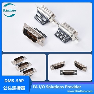 Conector LFH (<span class=keywords><strong>DMS</strong></span>) de 59 Pines Macho, Contacto de Latón, Carcasa de SPCC, IP20, Tipo Soldadura para Aplicaciones VGA/DVI - Product Image 3