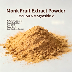 Extracto de Fruta del Monje en Polvo 25% 50% Mogroside V Edulcorante Natural Sustituto del Azúcar Sin OMG Grado Alimenticio Extracto de Luo Han Guo - Product Image 4