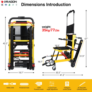 Elektrische rolstoelen voor krachtige beklimmers, draagvermogen 480 lbs, mobiele traplifts voor senioren, elektrische rolstoelen voor volwassenen voor thuisgebruik - Product Image 2
