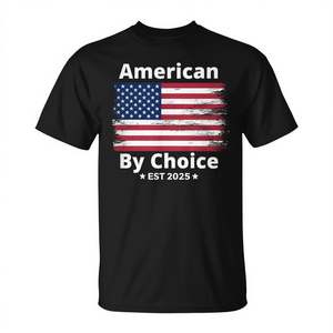 Camiseta American By Choice Est 2025 con diseño de bandera patriótica - Product Image 2