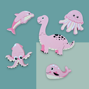 Drucken von Tiers pielzeug <span class=keywords><strong>EVA</strong></span> <span class=keywords><strong>Foam</strong></span> Fun Animal für Badewanne Lernspiel zeug Kinder Bad Aktivität - Product Image 3