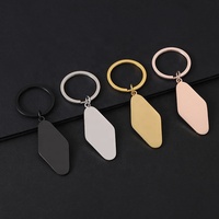 Porte-clés en métal vierge en acier inoxydable, imprimable et gravable au laser, pour médailles d'identification pour animaux de compagnie, cadeaux de festival