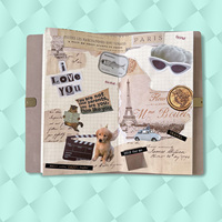 Agenda en cuir avec logo gravé personnalisé, couverture souple, journal de voyage