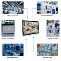 Monitores LCD de 1920 de Resolución para Kioscos Industriales CNC, Panel PCs Industriales SCADA N100 J6412, Doble LAN, Doble Puerto Serie, Panel IP65