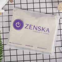 Sac d'emballage et d'expédition givré refermable D2W biodégradable personnalisé pour vêtements (T-shirts)