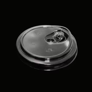 Tapa de Plástico PET Ecológica, Resistente, de Alta Transparencia, a Prueba de Fugas, de Grado Alimenticio, con Cúpula para Beber, para Vasos de Hielo, para Llevar, para Té con Leche, Café - Product Image 1