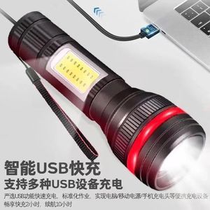 Linterna LED Zoom Mini de Alta Potencia, Batería Recargable, 10 Horas de Duración, Luz de Camping con Carga Rápida USB - Product Image 1