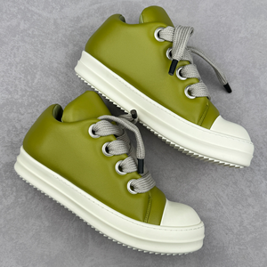 Chaussures de sport décontractées de luxe pour hommes en cuir véritable de haute qualité 2024 avec lacets larges, rehaussantes, toutes saisons, pour l'hiver, style designer - Product Image 3