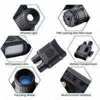Binoculares Digitales de Visión Nocturna Infrarroja con Cámara de 8MP 1080p y Pantalla de 3'' con Funciones de Videocámara para Uso Diurno/Nocturno