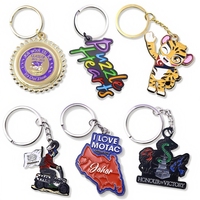Porte-clés en émail de forme personnalisée, alliage de zinc, porte-clés en métal irrégulier, logo promotionnel, porte-clés souvenir, étiquette métallique pour cadeau