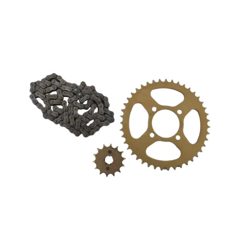 Conjunto de corrente de sprocket para motocicleta, barato preço para supra 47t-15t 116l