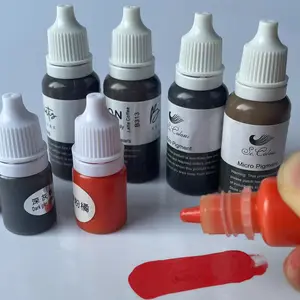 Bangya 브랜드 15ML Microblading 잉크 도매 문신 잉크 소재 영구 메이크업 눈썹 안료