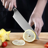 Couteau de chef occidental forgé à la main TikTok Tmall en promotion, série 7Cr, acier inoxydable, finition haute brillance, manche durable antidérapant