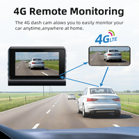 Caméra embarquée 4G LTE avec diffusion vidéo en direct, GPS, double objectif avant et arrière 2K+1080P, écran LCD IPS 3 pouces