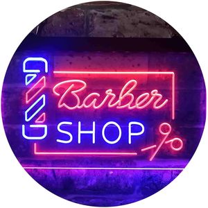 Barbershop dual-color LED neon indoor hanging ambient light shop <b>sign</b> wall decoration light entrance decoration light 5V 12V - Product Image 4