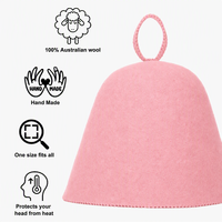 Chapeau de sauna classique en feutre de laine mérinos 100 % naturelle, doux, écologique, anti-chaleur, épaisseur 3 mm, pour adultes – Meilleure vente