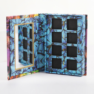 Phổ biến tùy chỉnh giấy rỗng Eyeshadow palettes bao bì trang điểm tông Pallet với gương - Product Image 3