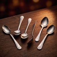 Ensemble de couverts occidentaux en acier inoxydable poli miroir, couteau, fourchette, cuillère, pour dîner de steak, fête, hôtel