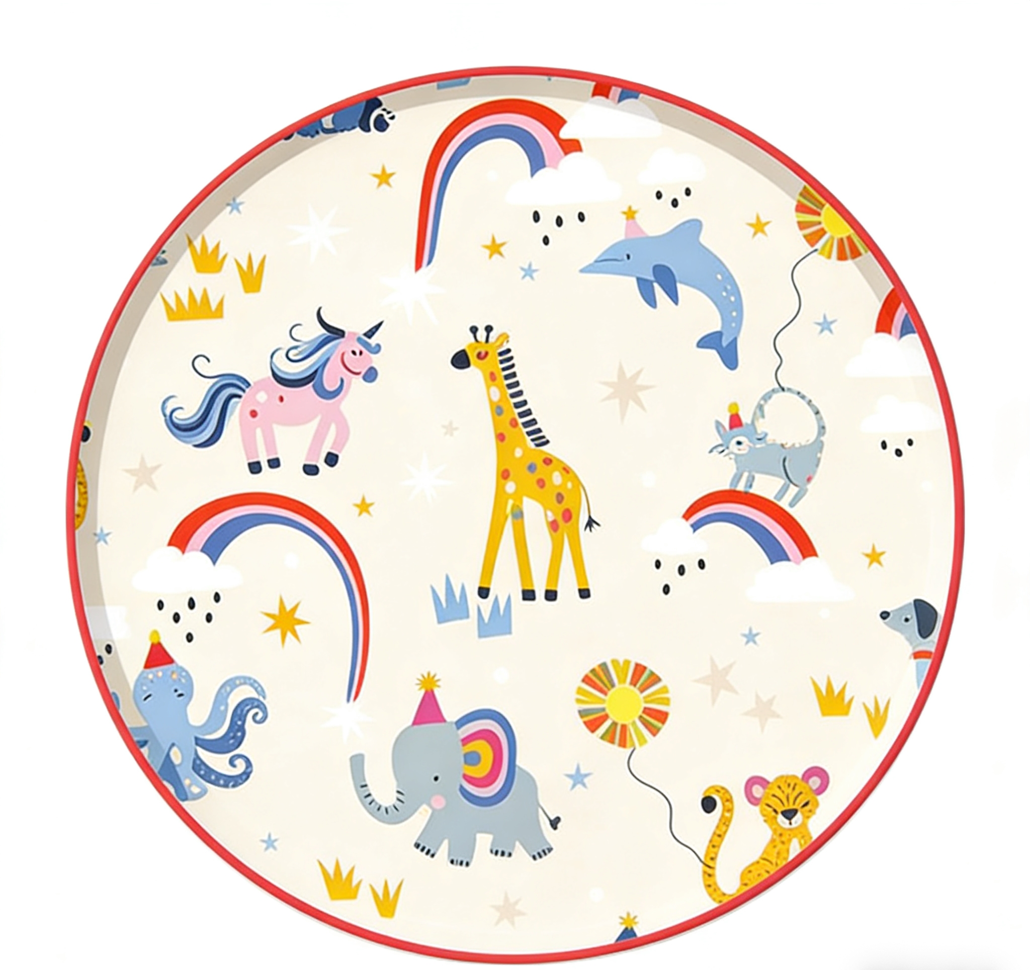 จานกลม 9 นิ้ว * 8 ชิ้น