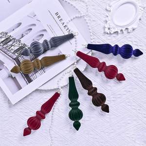 ลูกบอลคริสต์มาสทรงกรวยรุ่น XM0083S แบบพิเศษเคลือบผิวด้วยไฟฟ้า พลาสติกวินเทจ ผลิตจากโรงงานโดยตรง นำเข้าจากต่างประเทศ - Product Image 2