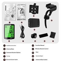 Compteur de vélo étanche 2,8 pouces avec écran rétroéclairé, chinois/anglais, en ABS, vente en gros, ordinateur de vélo sans fil