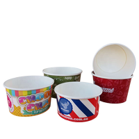 Vente en gros emballage d'aliments et de boissons à la crème glacée de haute qualité personnalisé mini gobelet en papier boîte à bonbons