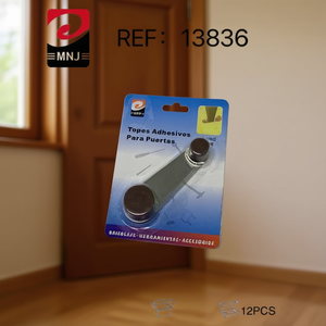 MNJ Fermaporta Adesivi 12 Pezzi in Gomma da Parete Accessorio Ferramenta per la Casa - Product Image 3