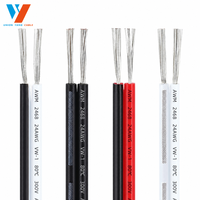 Kabel Tembaga Berlapis Email AWM UL2468 Multi Core Ribbon Cable 2 3 4 6 Pin 26AWG Kawat Tembaga Pipih Berlapis Timah untuk Kabel Harness Panel Kontrol