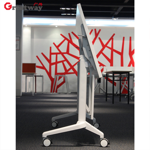 Bàn Học Có Thể Gập Lại Bàn Học Văn Phòng Đồ Nội Thất Văn Phòng Bàn Văn Phòng Thiết Kế Khung Kim Loại Hiện Đại - Product Image 4