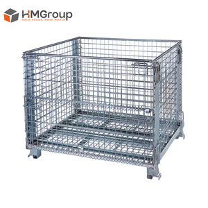 Canasta <span class=keywords><strong>de</strong></span> Malla Metálica Plegable <span class=keywords><strong>de</strong></span> Alta Resistencia, Apilable y <span class=keywords><strong>de</strong></span> Gran Capacidad - Product Image 1