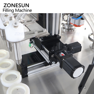 Machine de remplissage semi-automatique ZONESUN ZS-RSV4L à pompe à piston 4 têtes pour beurre capillaire multicolore, crème cosmétique et produits fouettés - Product Image 5