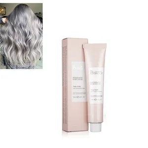 Available Sample Testing Permanent Hair Color Cream Mild Formula No Hair Damage 67 Fashion Colors 100ml