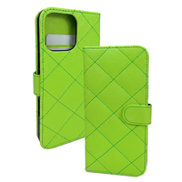 Étui portefeuille matelassé de luxe pour iPhone 15 14 Pro Max/13 Pro Max, housse rembourrée avec protection à 360° °   Protection et Couture Diamantée