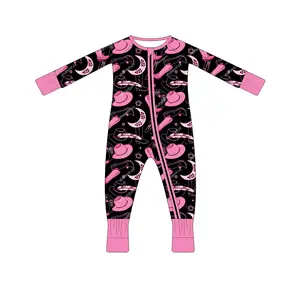 Hoge Kwaliteit Goochelhoed Ontwerpen Baby Bodysuit Bamboe Stof Kinderen Pyjama