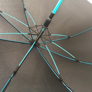 Semi-Automatic Open 46IN Unique Blue Frame Fiberglass Adults <b>Umbrella</b> Parts-Straight <b>Umbrella</b> Business Gifts Modern Design - Product Image 3