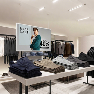 Tout nouveau type de plancher debout d'affichage d'E-Ink de couleur de la publicité faite sur commande de 31.5 pouces avec l'écran écologique de papier d'E alimenté par batterie - Product Image 4