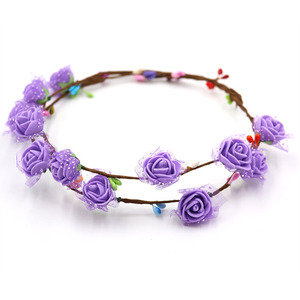 Corona femenina corona bandas para el cabello tocado de novia atracciones turísticas junto al mar para niños puesto de fotografía bandas para el cabello al por mayor - Product Image 6