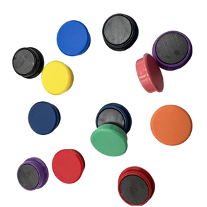 50pcs boutons magnétiques en néodyme colorés de forme personnalisée en plastique enduit <span class=keywords><strong>punaise</strong></span> tableau blanc épingles de pouce en métal vente en gros - Product Image 6