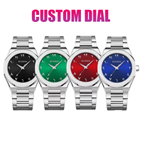 Montre-bracelet classique de luxe de haute qualité pour hommes, personnalisable avec logo, en acier inoxydable unique, fournisseur OEM