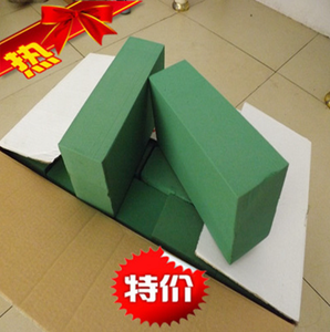 Liai hoa bọt khối ướt màu xanh lá cây xốp cho hoa sắp xếp, florist bọt gạch cho nhân tạo và hoa tươi - Product Image 3