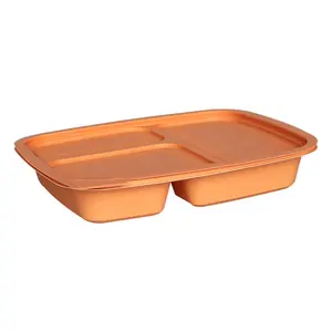 Wegwerp Twee Stukken Set Biologisch Afbreekbaar Takeaway Voedsel Container Lunchbox Bento Box